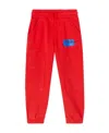 Off-white Printed Cotton Sweatpants In Red