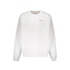 Off-white Long-sleeve Round-collar Sweatshirt In White