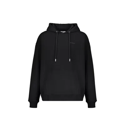 Off-white Vanish Arrow Printed French Cotton-terry Hoodie In Black
