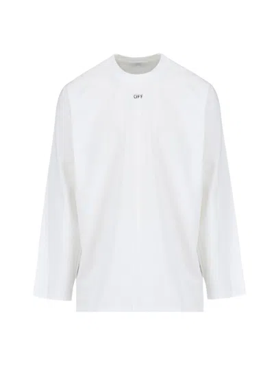 Off-white Skate Sweatshirt With Off Logo In White Black