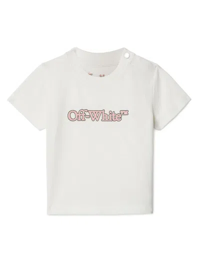 Off-white Babies' Logo T-shirt In 白色