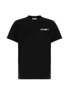 Off-white Slim Fit Scratch Arrow Graphic T-shirt In Black