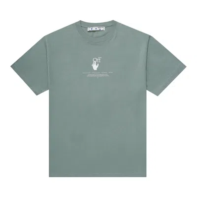 Pre-owned Off-white Logo T-shirt 'green'
