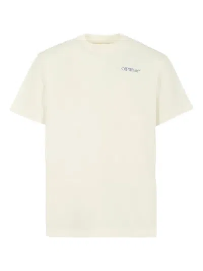 Off-white Kids' Logo T-shirt In Neutral