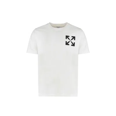 Off-white Slim Fit Single Arrow Cotton Graphic T-shirt