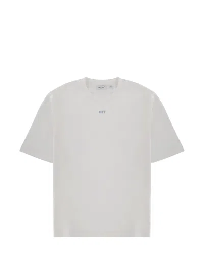 Off-white Graphic Print Crew Neck Short Sleeve T-shirt In White