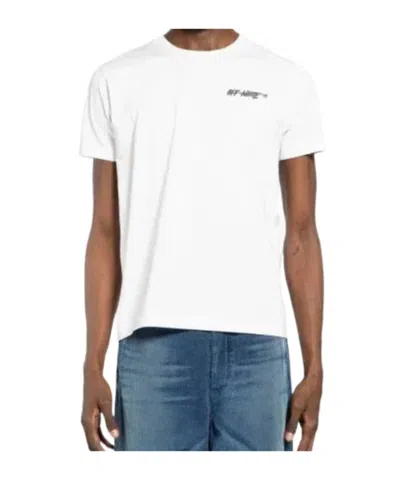 OFF-WHITE OFF-WHITE LOGO EMBROIDERED CREWNECK T-SHIRT