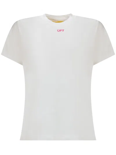 Off-white Kids' Logo T-shirt In White
