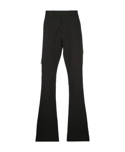Off-white Logo Tailored Trousers In Black