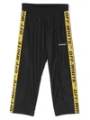Off-white Logo-tape Detailing Track Pant In Black