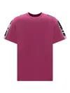 Off-white Logo-tape T-shirt In Red