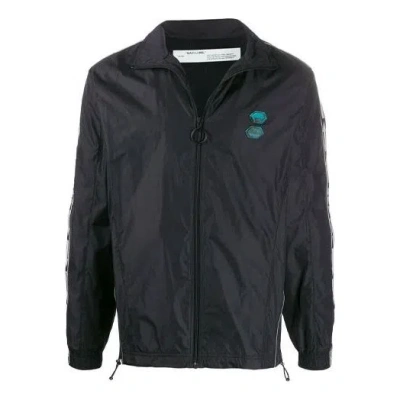 Off-white Off White Off White Windbreaker Bomber Jacket In Black