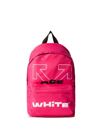 Off-white Logo Type 双肩包 In Pink