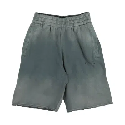 Pre-owned Off-white Logo Vintage Sweatshorts 'light Blue' | Men's Size Xs