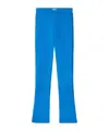 Off-white Off White Techno Jersey Flared Leggings In Blue