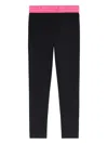 Off-white Logo-waistband Leggings In Black