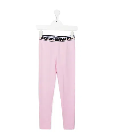 OFF-WHITE LOGO-WAISTBAND LEGGINGS