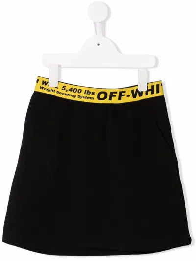 OFF-WHITE LOGO WAISTBAND MINI SKIRT