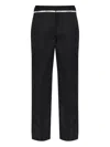 Off-white Logo-waistband Trousers In Black