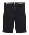 Off-white Off White Black Polyamide Blend Shorts In Black