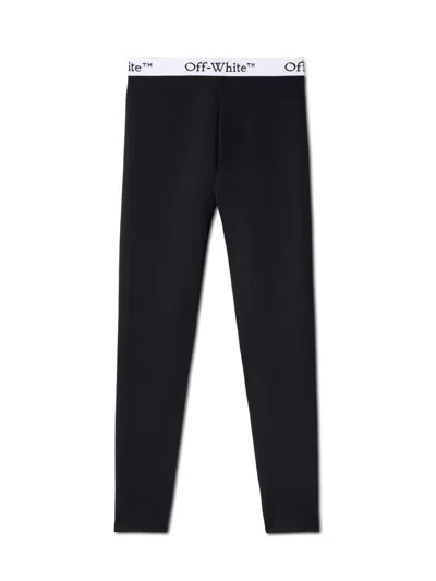 Off-white Logoband Leggings In Black