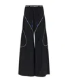 Off-white Off White Black Polyester Trousers In Black