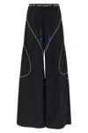 Off-white Off White Black Polyester Trousers In Black