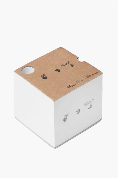 Off-white Logoed Note Cube In White