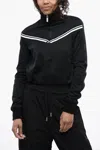 Off-white Off White Black Polyamide Blend Sporty Sweatshirt In Black