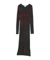 Off-white Whipstitch-detail Dress In Black