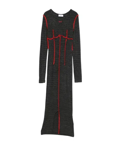 OFF-WHITE LONG SLEEVE DRESS
