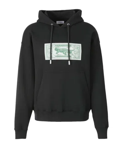 Off-white Long Sleeve Hoodie In Black