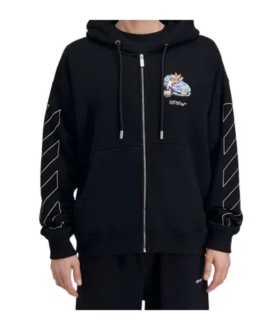 Off-white Long Sleeve Sweatshirt In Black
