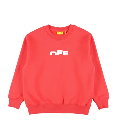 Off-white Long Sleeve Sweatshirt In Orange