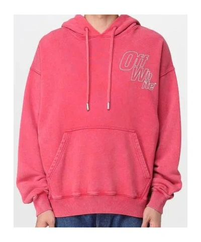 OFF-WHITE OFF-WHITE LOGO PRINTED DRAWSTRING HOODIE