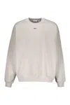Off-white Long Sleeve Sweatshirt With Printed Logo In Gray