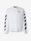 Off-white Arrow-print Long-sleeve T-shirt In White