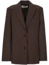 Off-white Long-sleeved Casual Jacket In Black