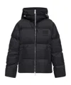 Off-white Long-sleeved Down Jacket In Black