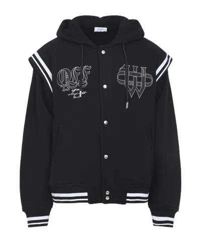 OFF-WHITE OFF-WHITE LOGO PATCH BUTTON-UP JACKET