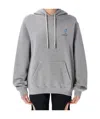 Off-white Long-sleeved Hoodie In Gray