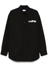 Off-white Long-sleeved Shirt In Black
