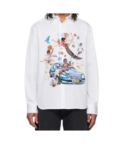 Off-white Long-sleeved Shirt In White