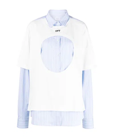 Off-white Long-sleeved Shirt In White