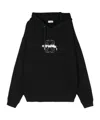 Off-white Skate-hoodie Mit Flock-pfeil In Black