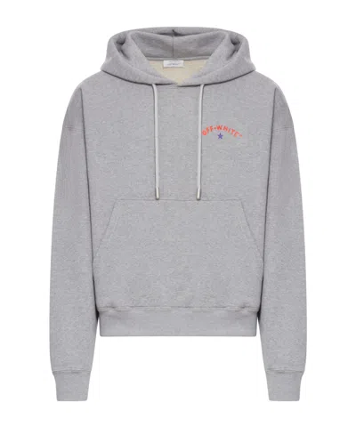 Off-white Long-sleeved Sweater In Gray