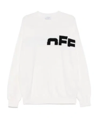 Off-white Long-sleeved Sweater In White