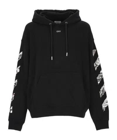OFF-WHITE OFF-WHITE ARROWS PRINTED DRAWSTRING HOODIE
