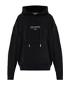 Off-white Drawstring Logo-detail Hoodie In Black