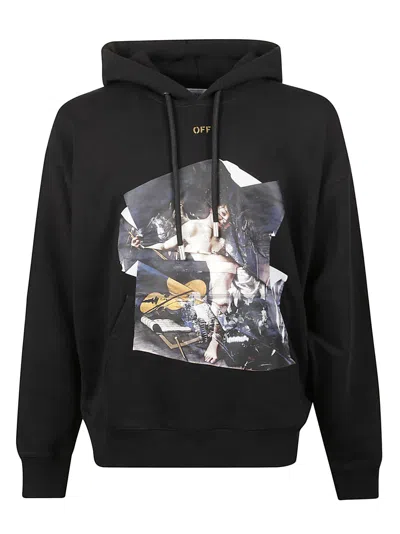 Off-white Long-sleeved Sweatshirt In Black